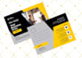 create a modern postcard, flyer and newspaper ad